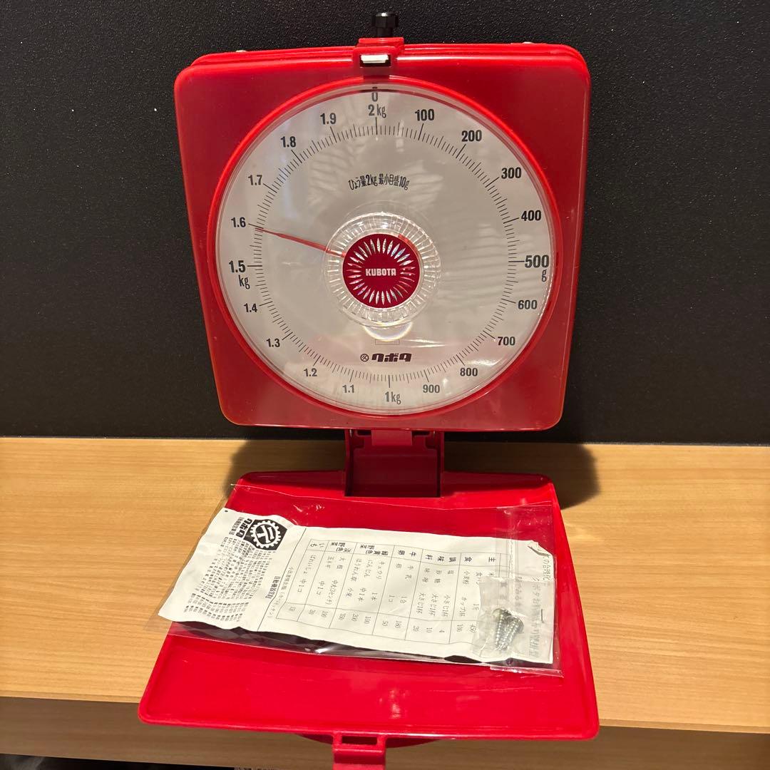レトロポップ　キッチンスケール壁掛けはかり　クボタ　計量器具　昭和レトロ