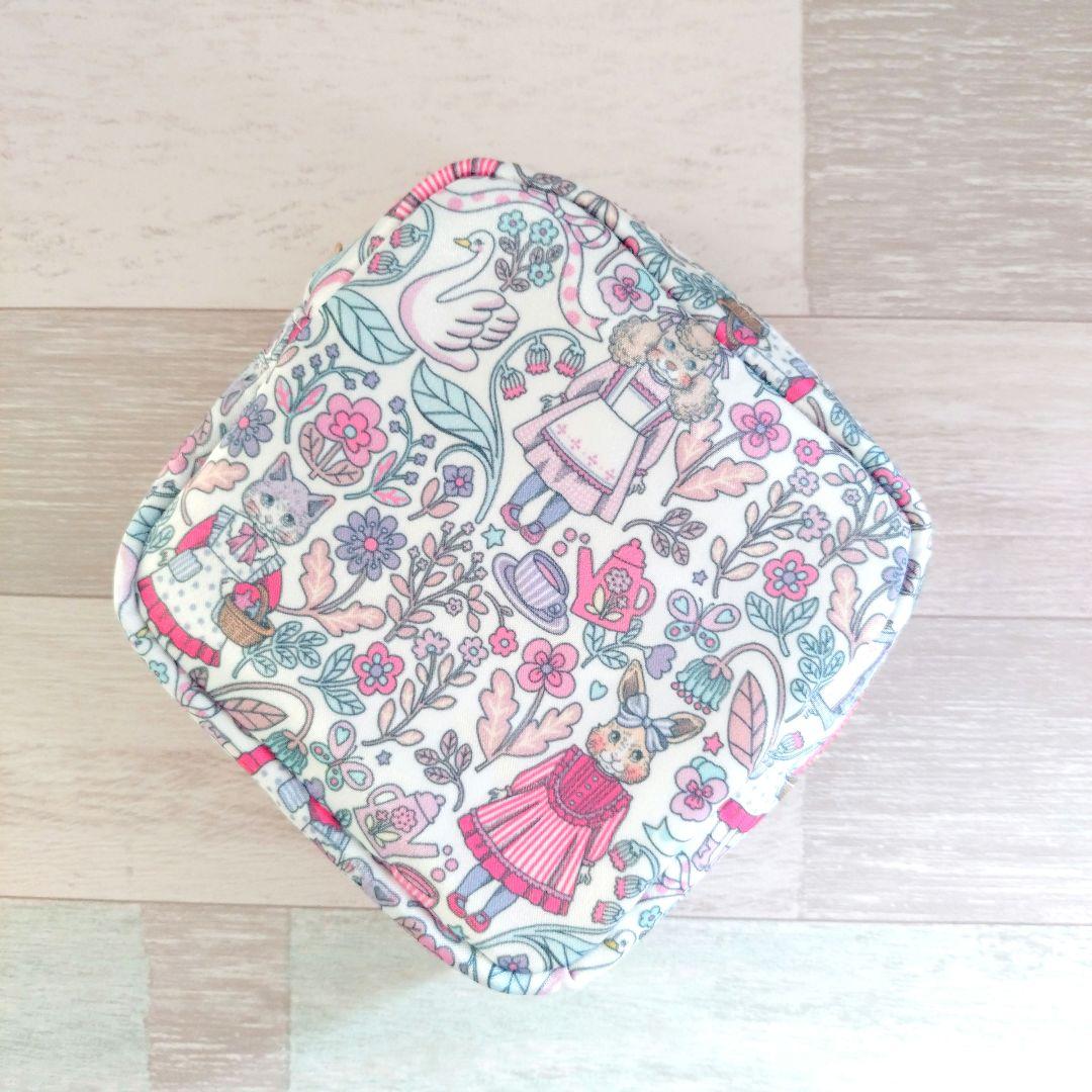 専用☆サテン生地バッグ＋ミニポーチ＆ズレてるかも？ポーチ☆ジョリーフルール