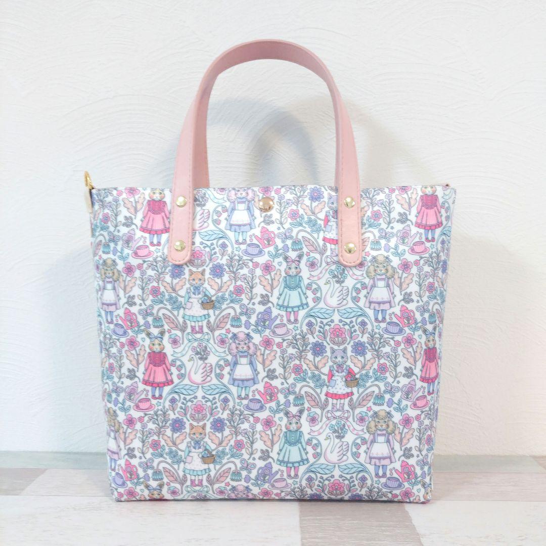 専用☆サテン生地バッグ＋ミニポーチ＆ズレてるかも？ポーチ☆ジョリーフルール