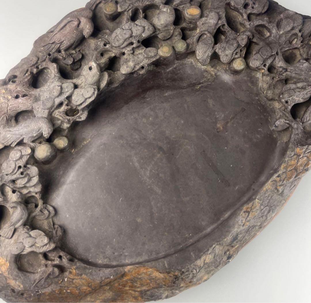 中国 硯 古美術 大型 約11.5kg 文房具 墨硯 書道具 石硯 y609