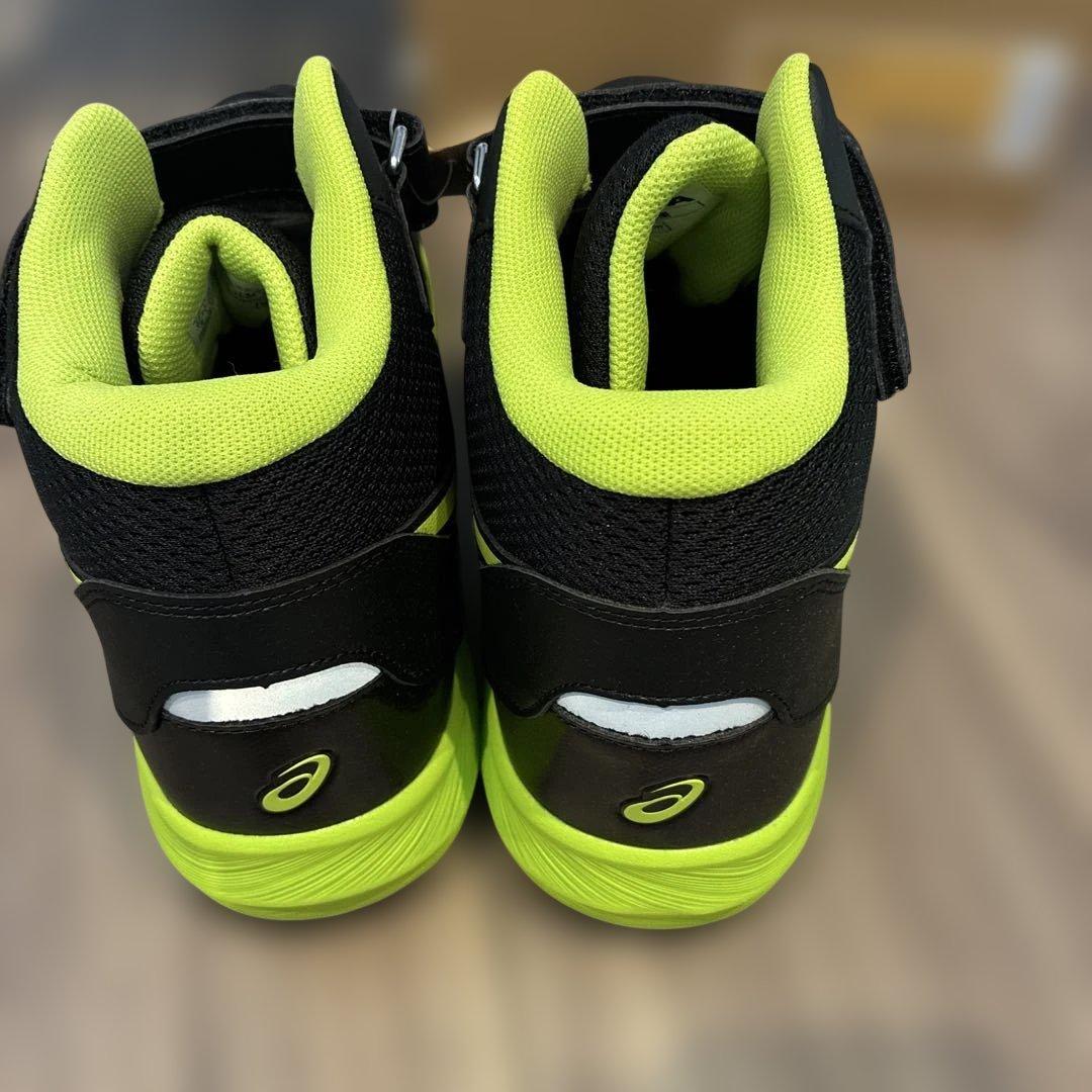 ASICS 安全靴 JSAA認定 黒/黄緑 ハイカット