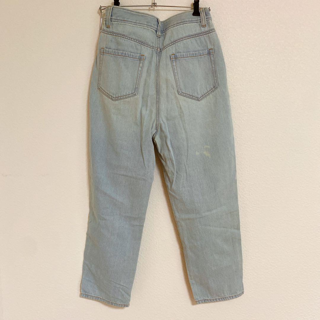 GU 221-269471 ハイウエストマムジーンズ L - メルカリ