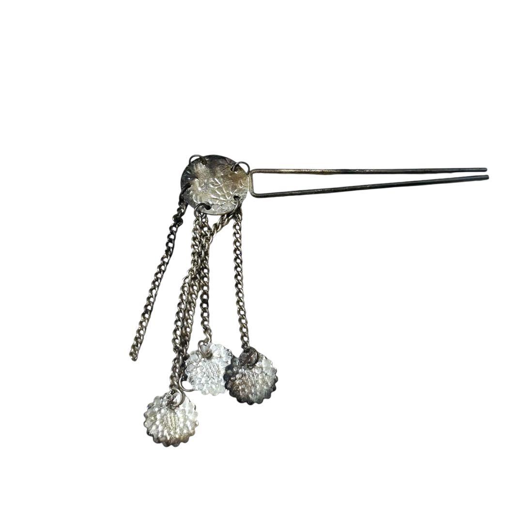 着物　七五三　7歳　女の子　13点　フルセット　ピンク　蝶　花　絞り風柄　刺繍