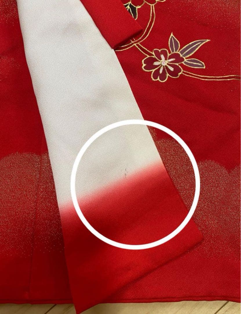 寿光織　女の子お宮参り　一つ身着物