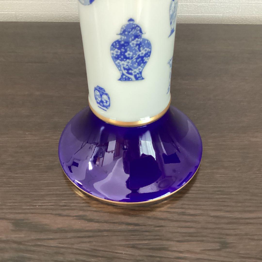 深川製磁　ブルーチャイナ　花瓶