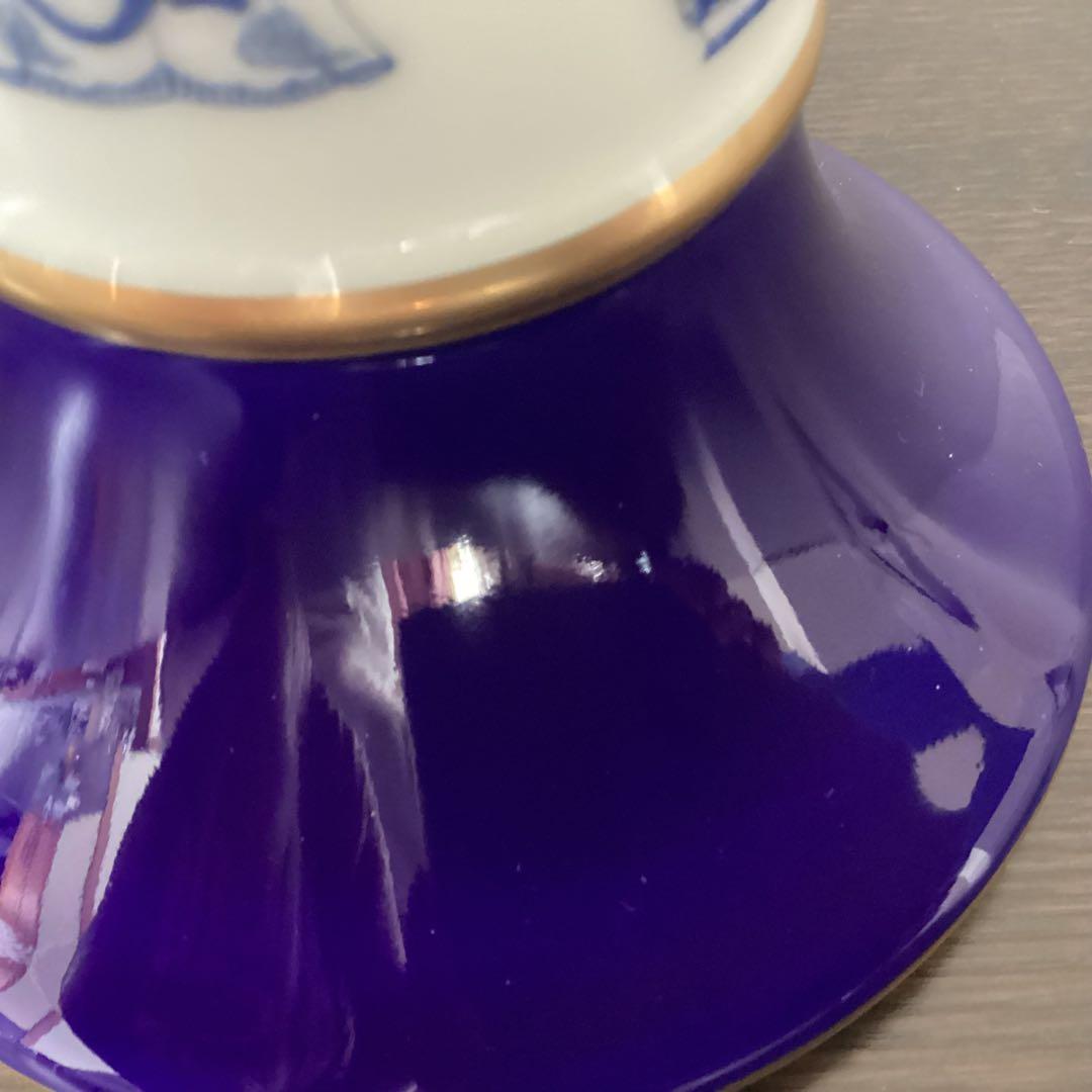 深川製磁　ブルーチャイナ　花瓶