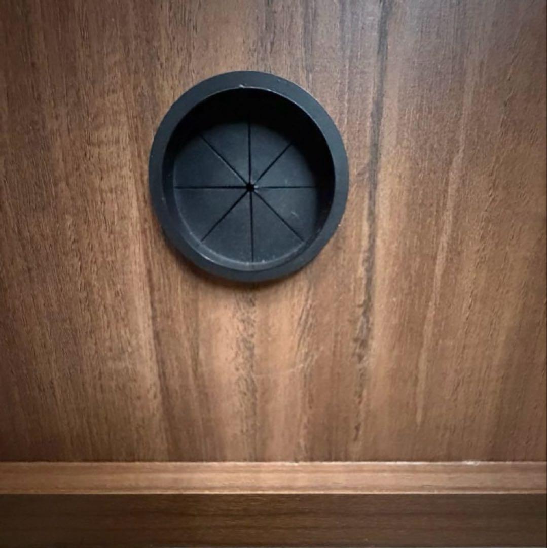 キャビネット コード穴有り ブラウン 幅60 木製 チェスト 引き出し