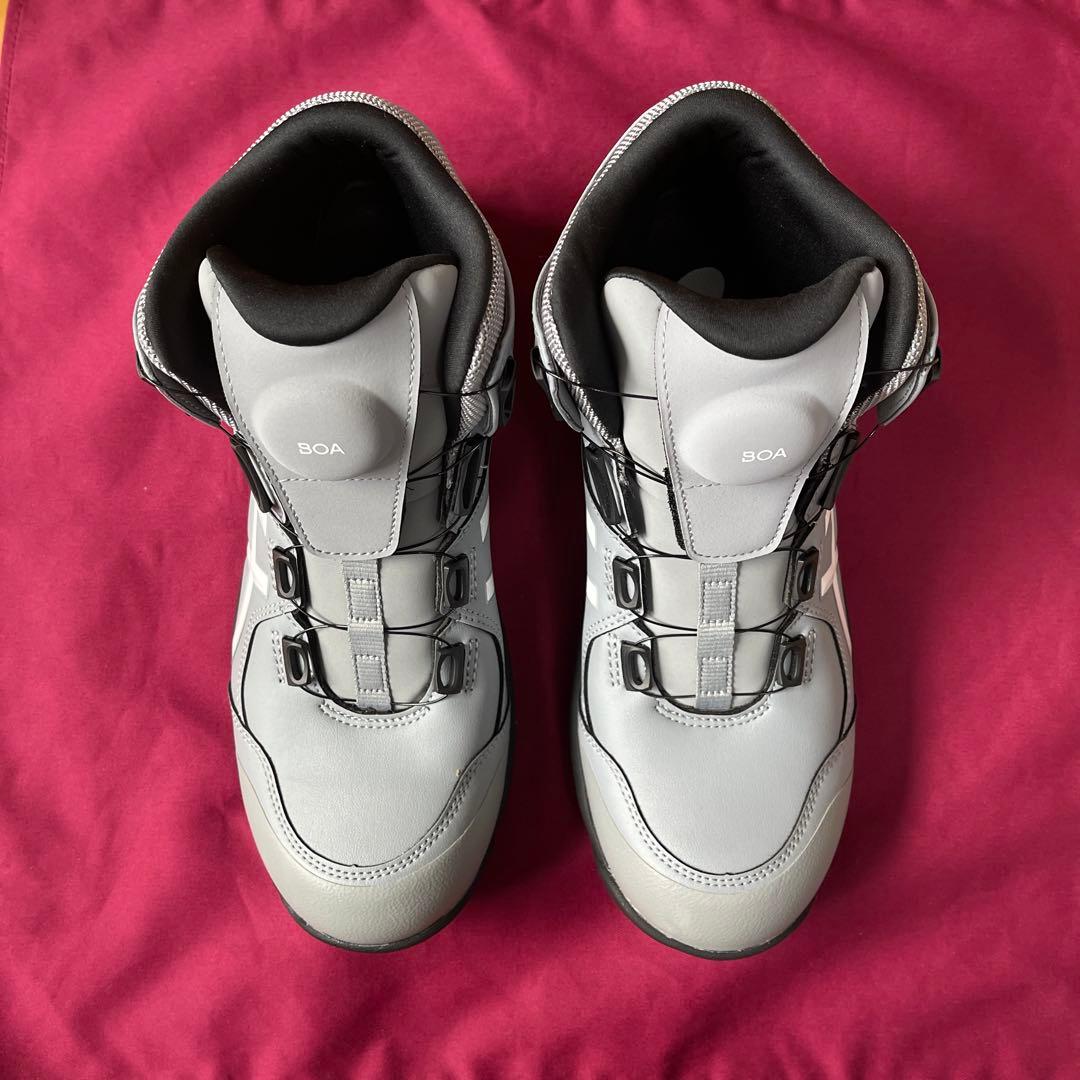 asics アシックス BOA ハイカット 安全靴 グレー 26cm