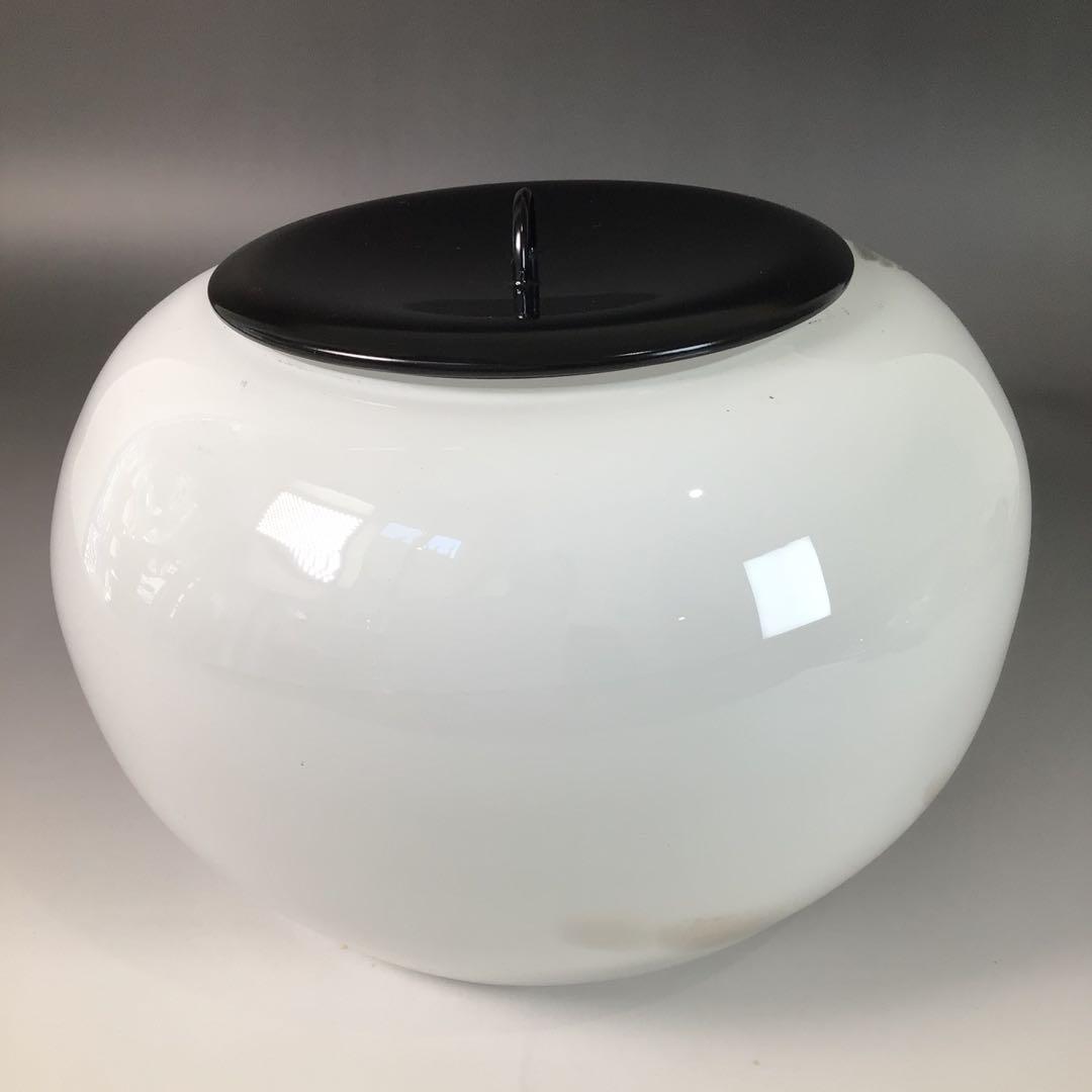 Ｒ７６４　水指　『笹川光友造』『大徳寺　太田大梅　箱書』『硝子水指』　共箱