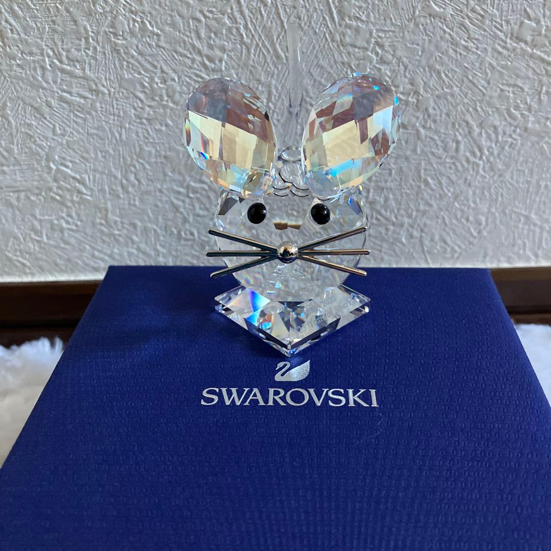 スワロフスキー　置物　ネズミ　125周年記念限定生産品　大サイズ