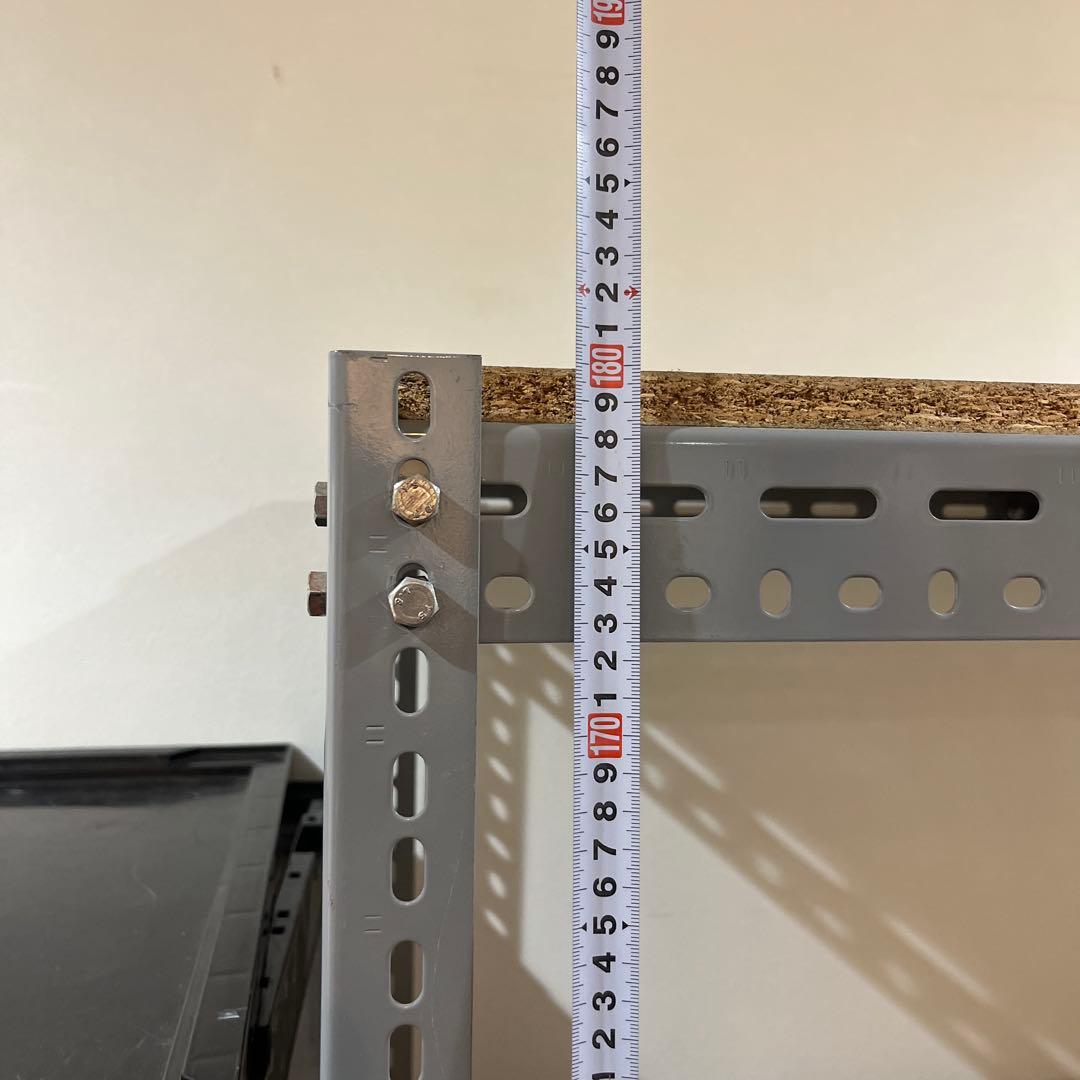 年内処分　直接引取　業務用スチールラック ビンテージ加工 2台セット