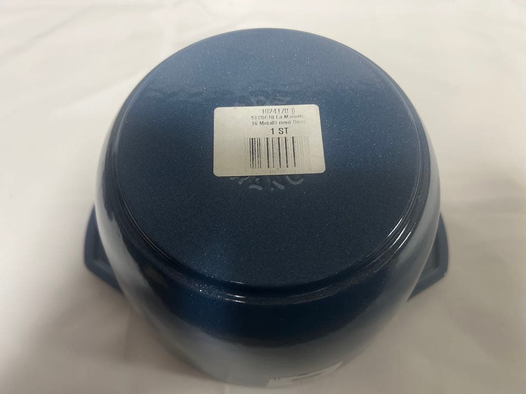 ストウブ ココット de GOHAN M ルミナスブルー【未使用品】