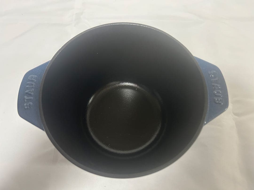 ストウブ ココット de GOHAN M ルミナスブルー【未使用品】