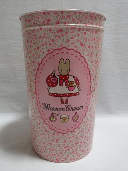 SANRIOサンリオマロンクリームくろがねゴミ箱美品９４年製希少レア平成レトロ