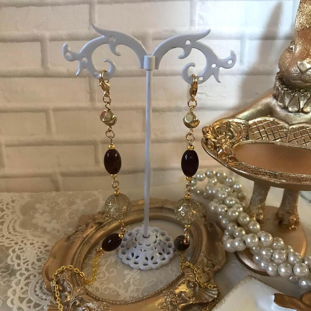 ♪534❤️ アンティーク　ビーズ　マスクチェーン　メガネチェーン　ハンドメイド