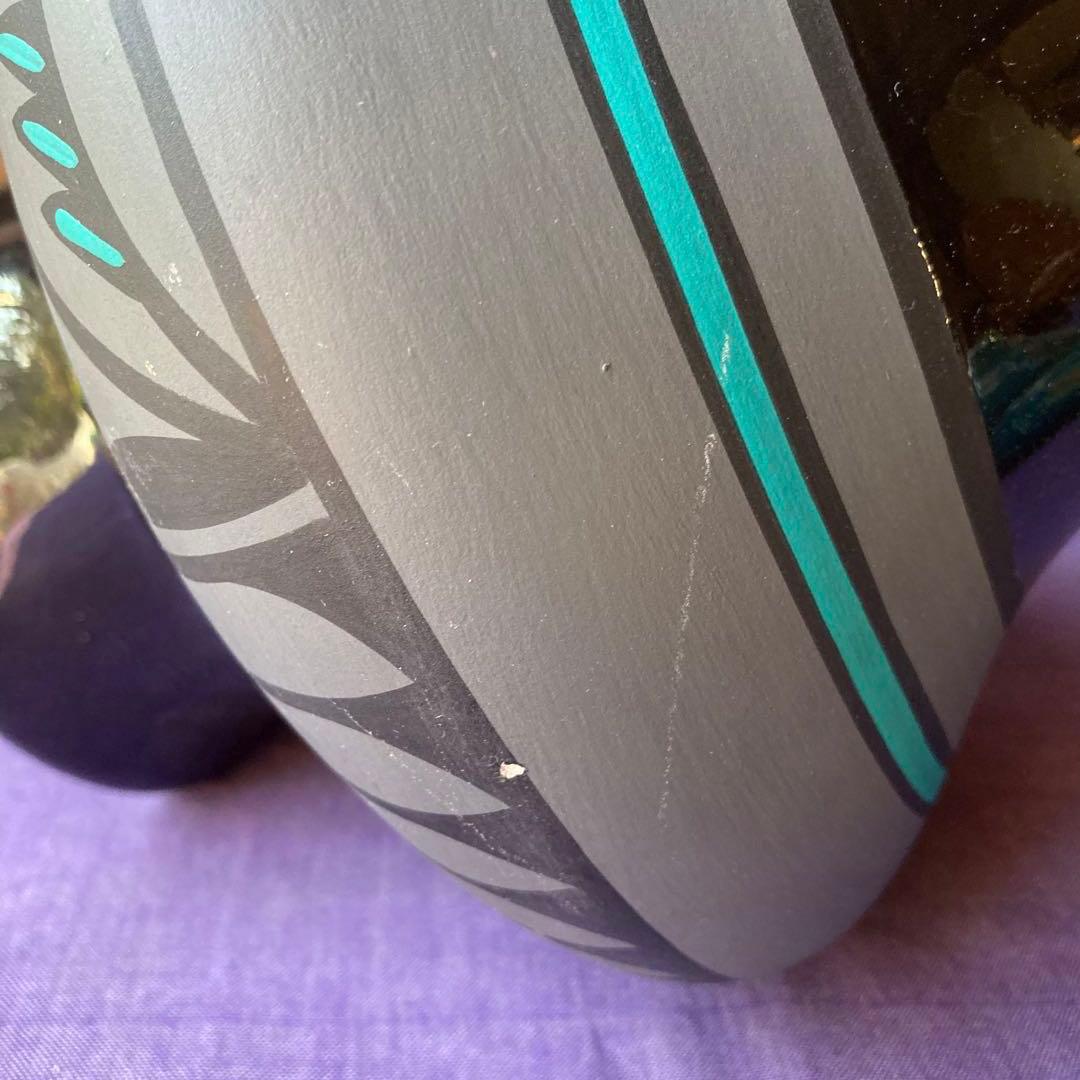 壺 花瓶 ネイティブアメリカン柄 陶器 インテリア KOPA ハンドペイント