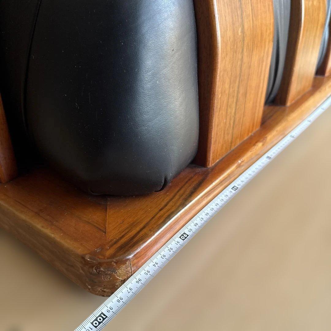 レア　Luciano Frigerio イタリア　黒レザー 1人掛けソファ