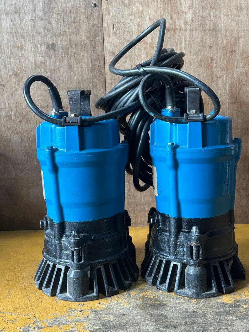 B2. 鶴見水中ポンプ HS2.4S 100V 50Hz 0.4KW 2台