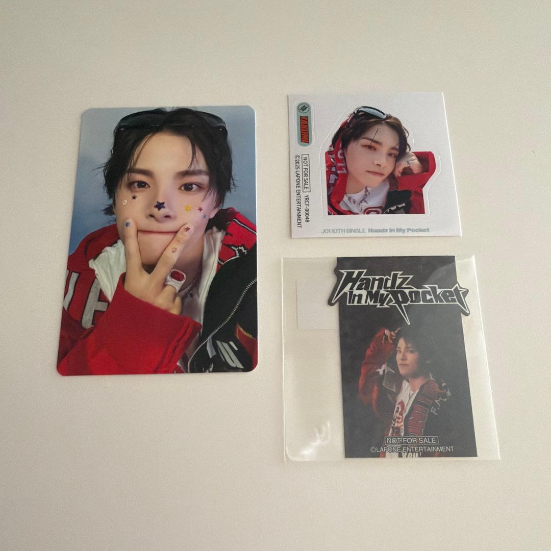 JO1 川西拓実 HandZ in My Pocket FC盤トレカ＆ステッカー - メルカリ