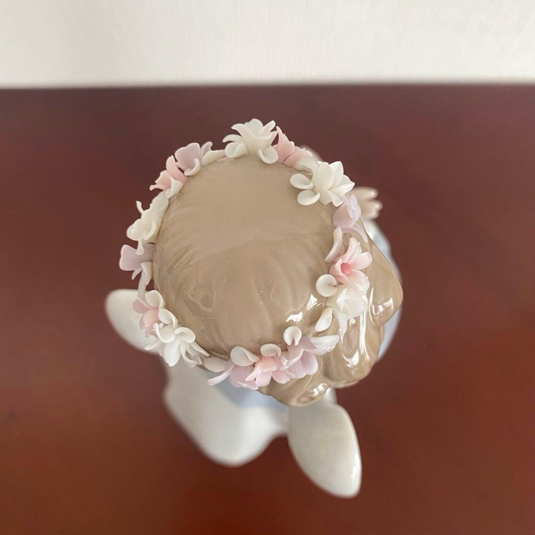 LLADRO リヤドロ 『 天使の宝もの 』うさぎを抱いた天使 うさぎ 天使