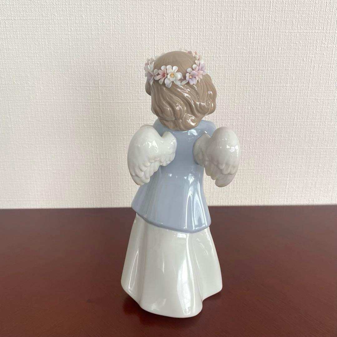 LLADRO リヤドロ 『 天使の宝もの 』うさぎを抱いた天使 うさぎ 天使