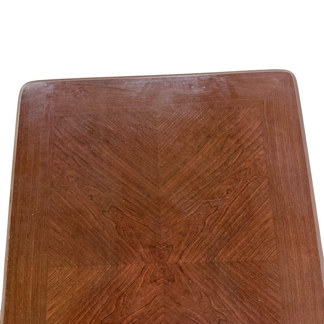 アンティーク調 猫脚 サイドテーブル 引き出し付