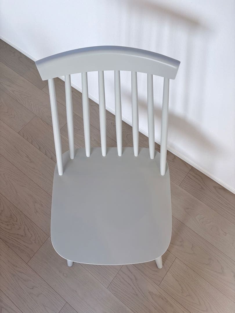 RESTAREA ウィンストン ブナ材グレーダイニングチェア スピンドルバック