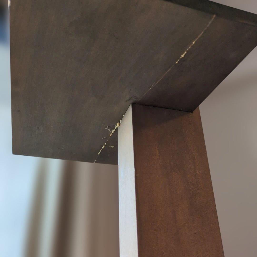 木製ラック 4段 ブラウン