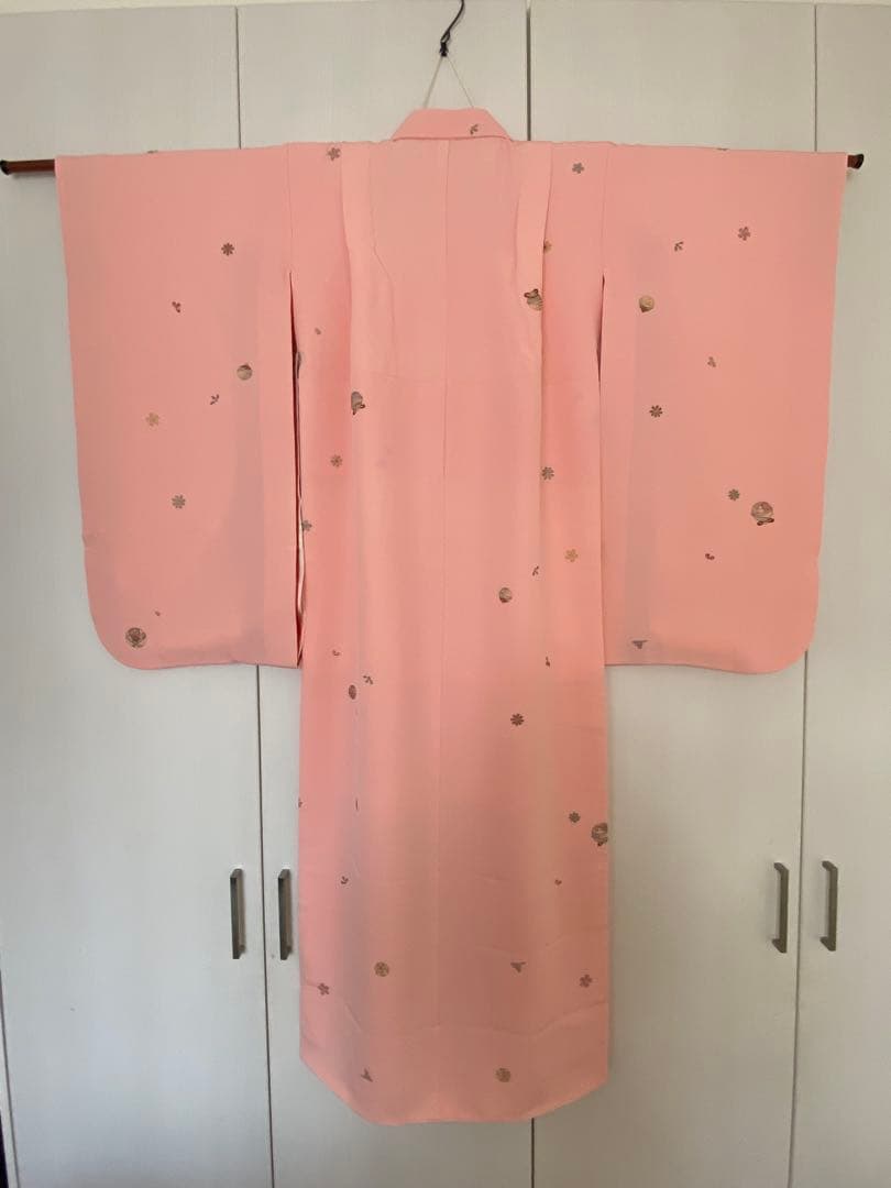 7歳七五三お着物　正絹　縮緬地　長襦袢