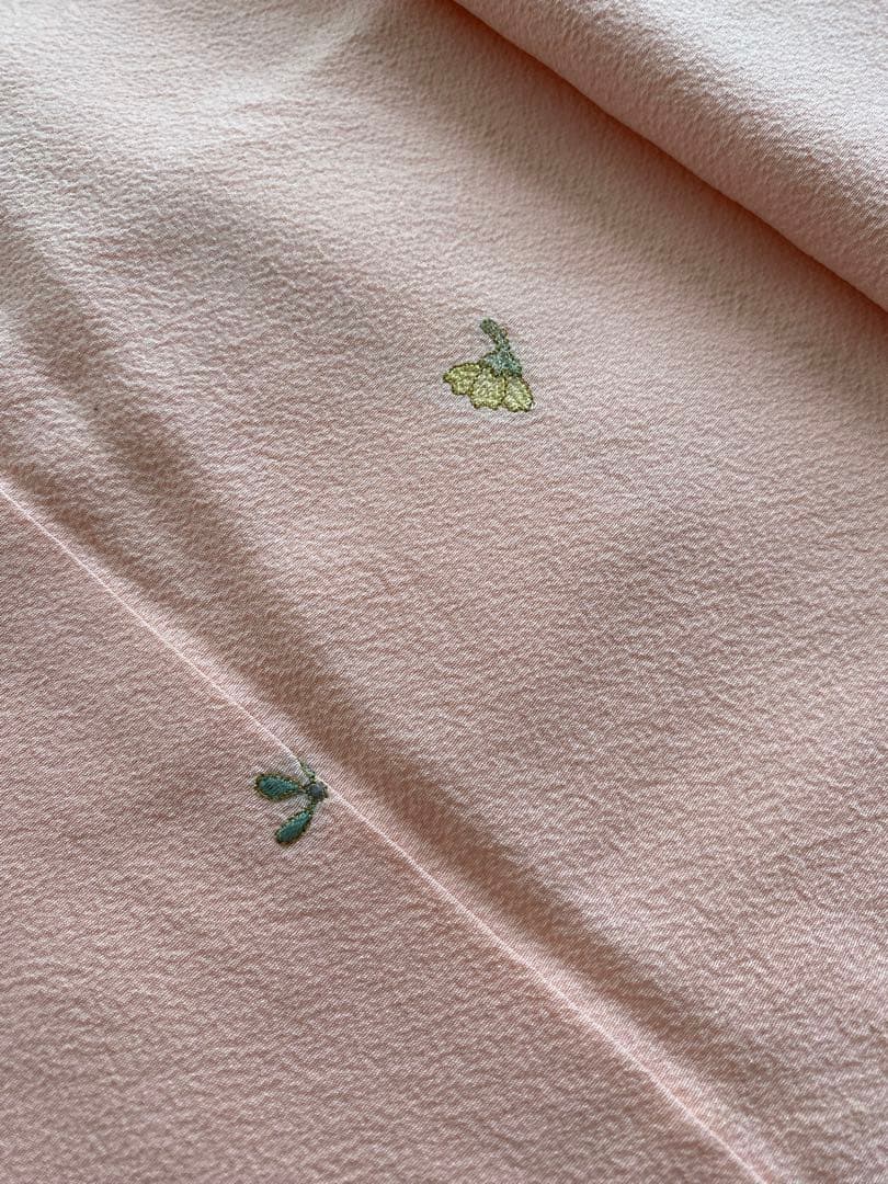 7歳七五三お着物　正絹　縮緬地　長襦袢