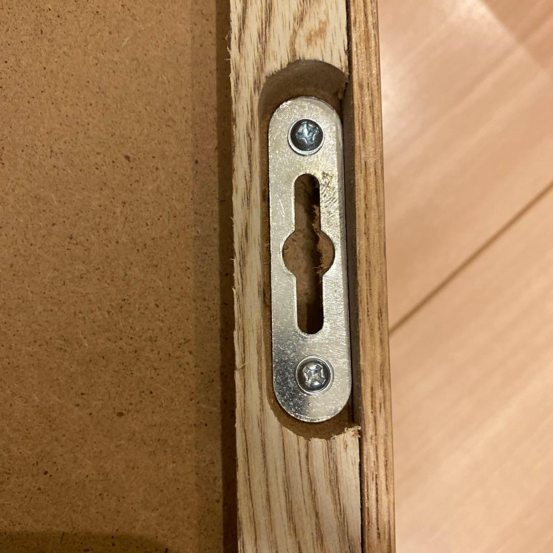 【未使用】オークボックスウォールミラー