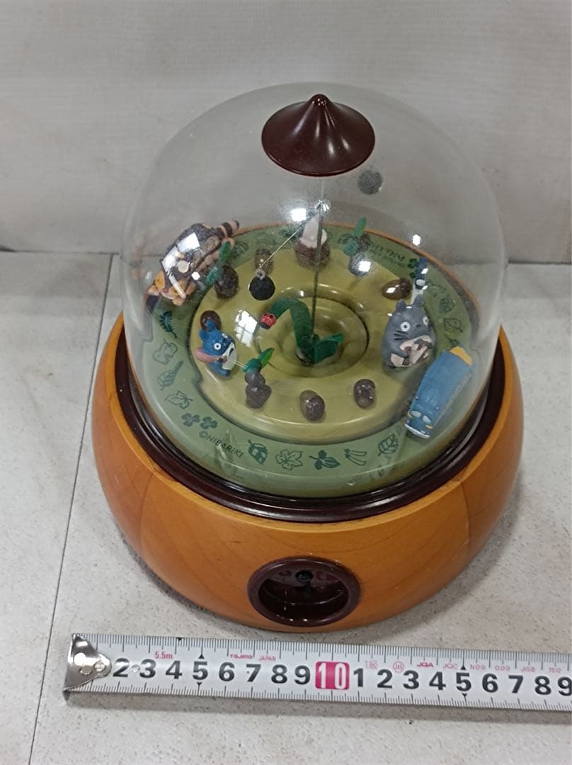 八6518] となりのトトロ からくり時計 どんぐりスノードーム オルゴール