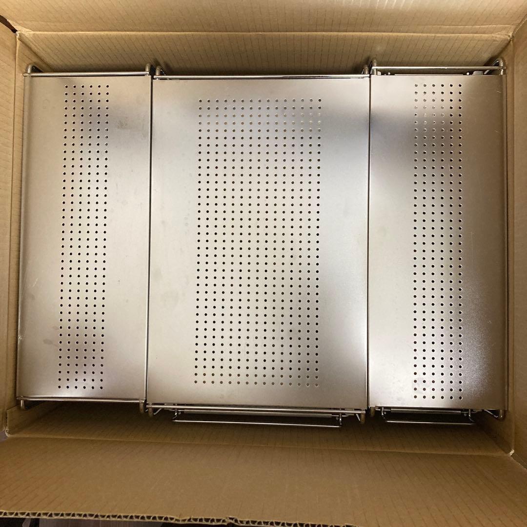 ヨシカワ 日本製 シンク下スライド収納 ステンレス　3点セット