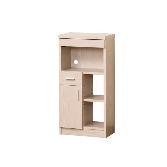 【新品・送料無料】【完成品】NEWルーター収納40 (白木目) (ブラウン)