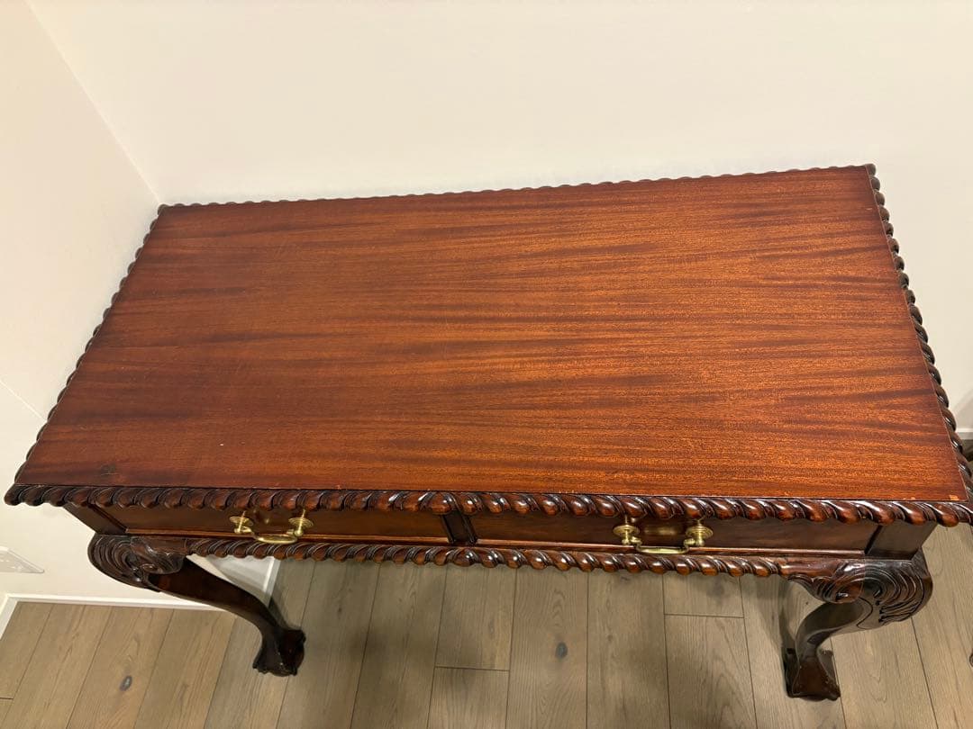 ヴィンテージ　マホガニー材　デスク