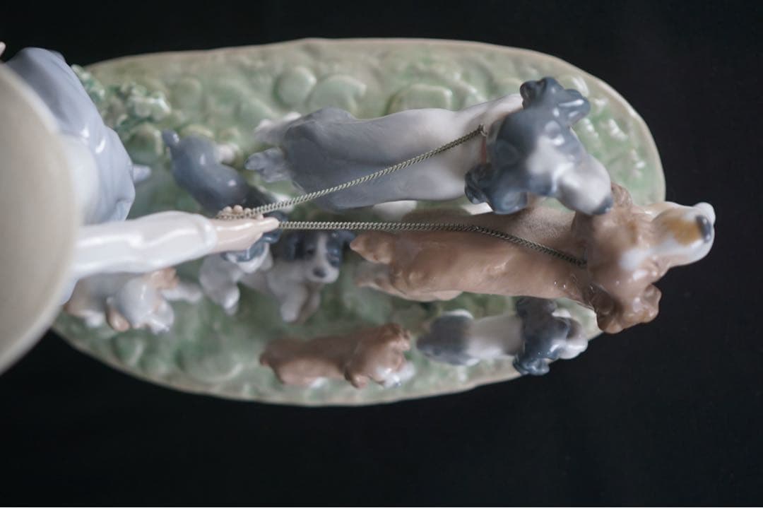 LLADRO リヤドロ フィギュリン 6784「仔犬たちの行進」