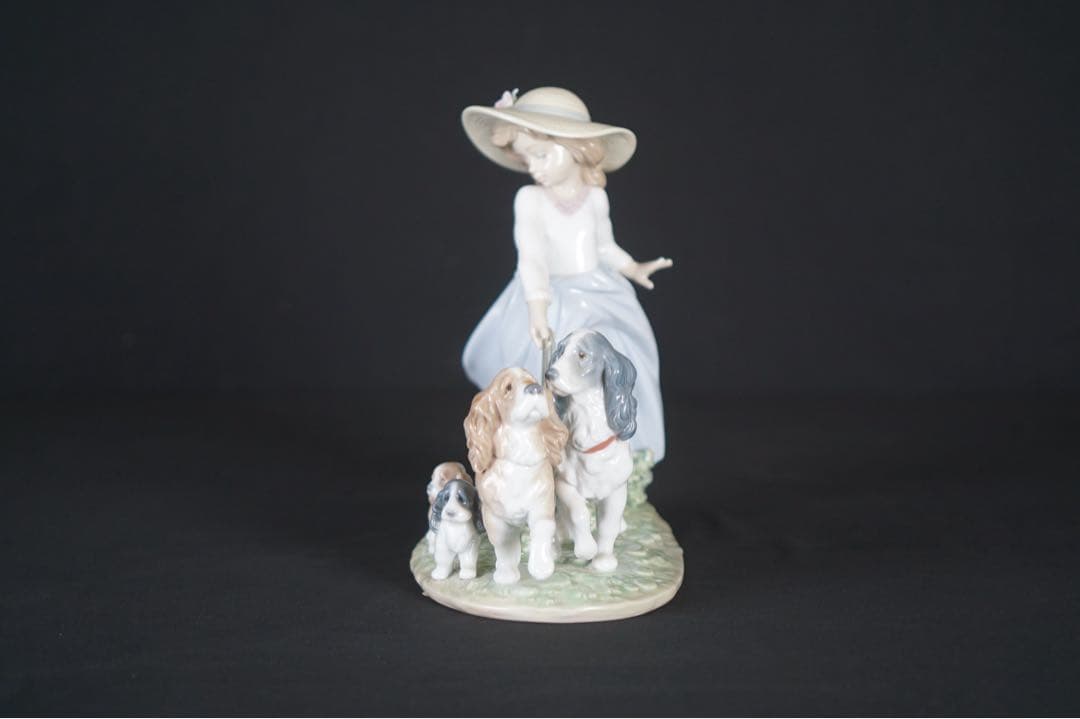 LLADRO リヤドロ フィギュリン 6784「仔犬たちの行進」