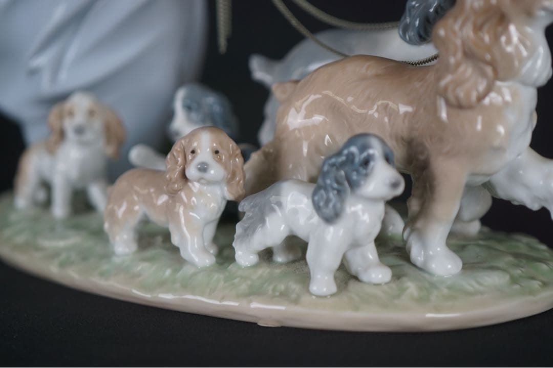 LLADRO リヤドロ フィギュリン 6784「仔犬たちの行進」