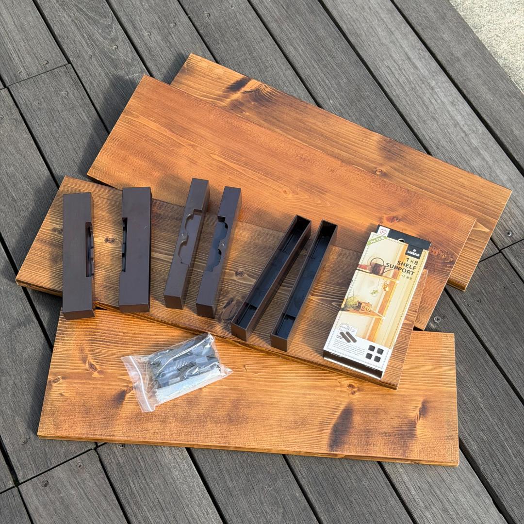 LABRICO 1×8追加棚板 S 4セット ラブリコ棚