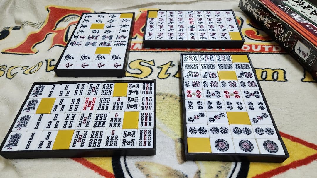 大型麻雀牌 特大２Ｌサイズ まーじゃんぱい 点棒 マージャンパイ 麻雀牌一式