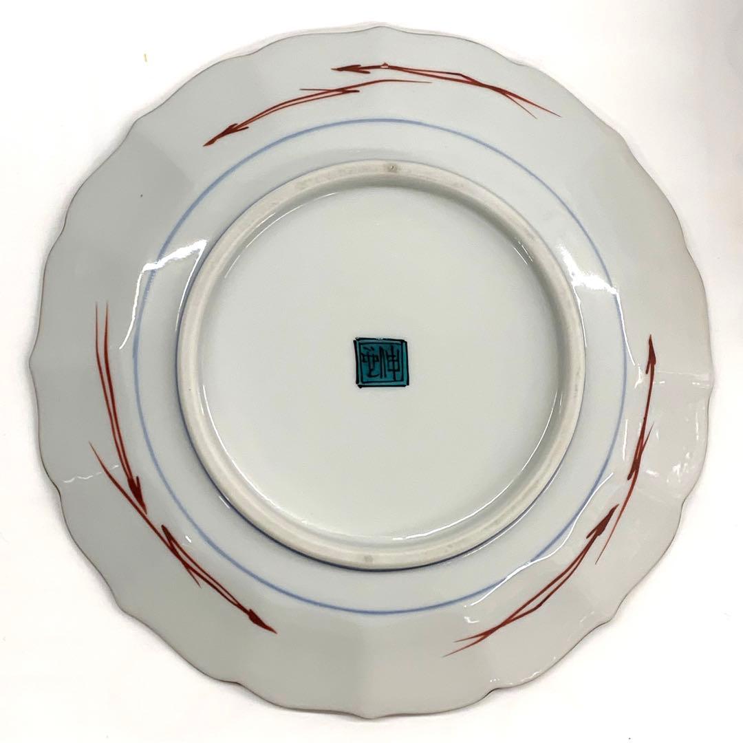 【九谷焼　色絵　りすと葡萄文　6.3号　銘々皿5客】西田伸也　共箱