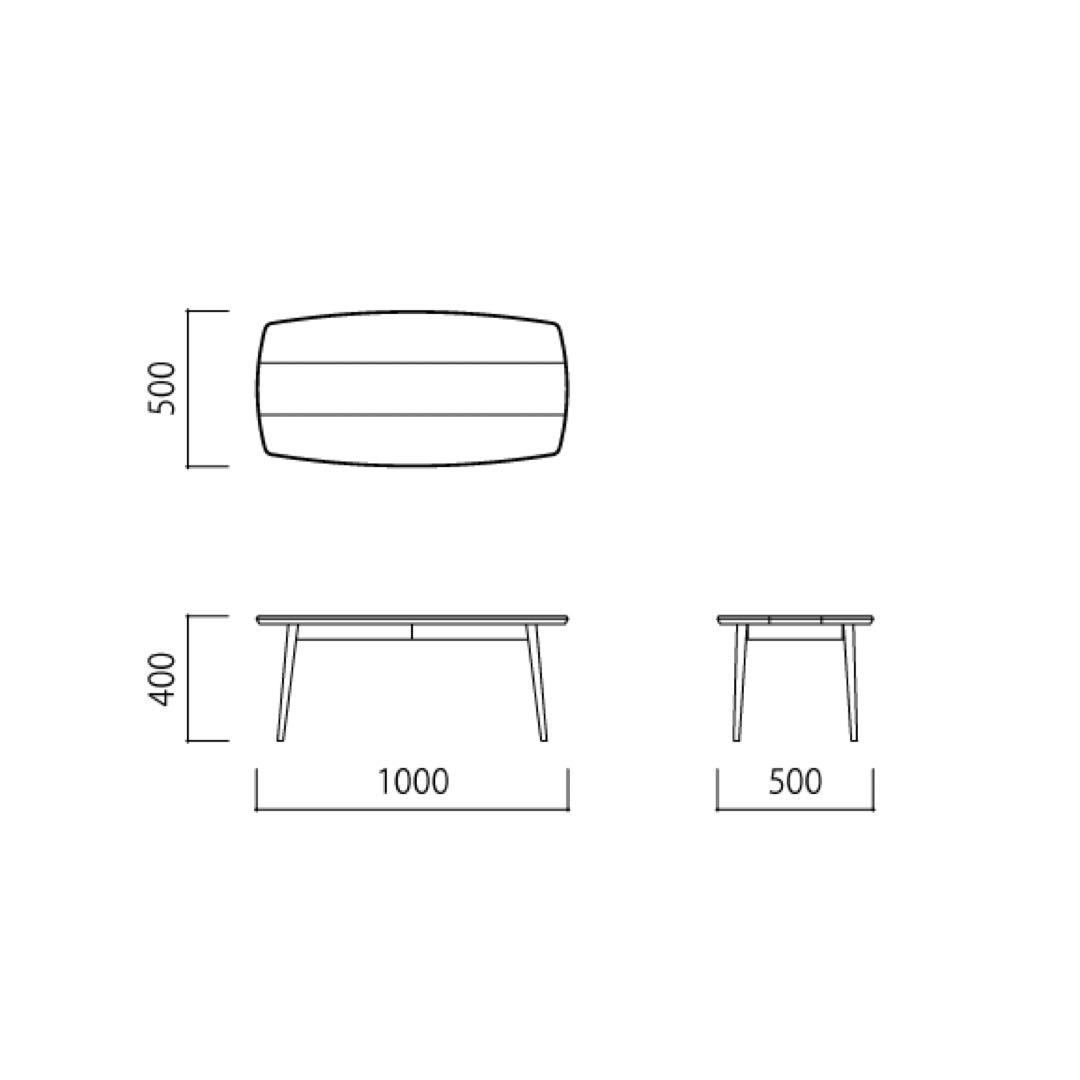 センターテーブル・ローテーブル ADONIS LOW TABLE Natural