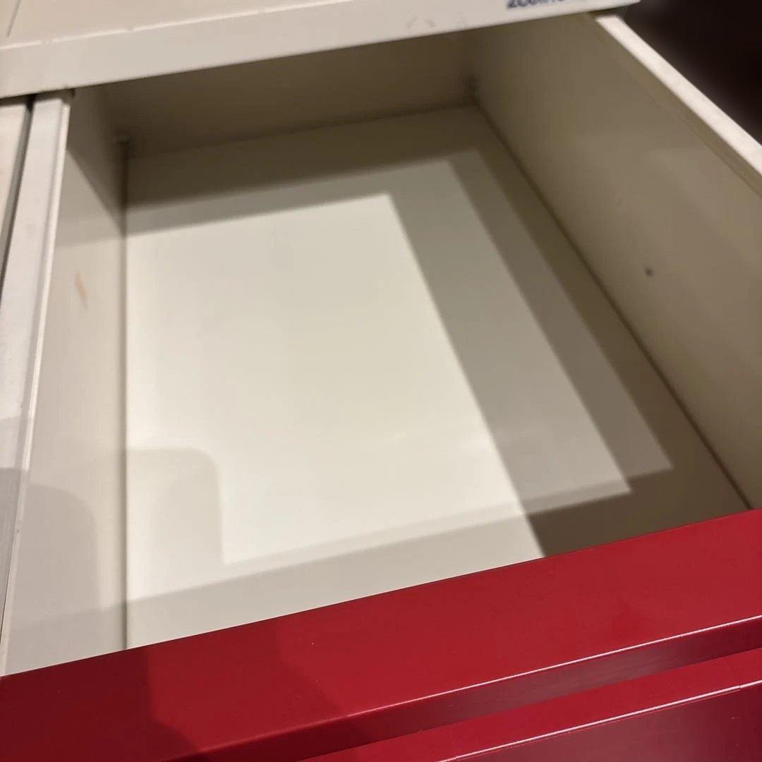 ZOJIRUSHI 赤い衣類収納ケース 2段式ヴィンテージ昭和レトロ激レアポップ