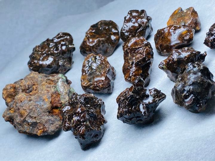 パラサイト隕石　448g セリコ隕石　隕石　メテオライト　石鉄隕石　パラサイト