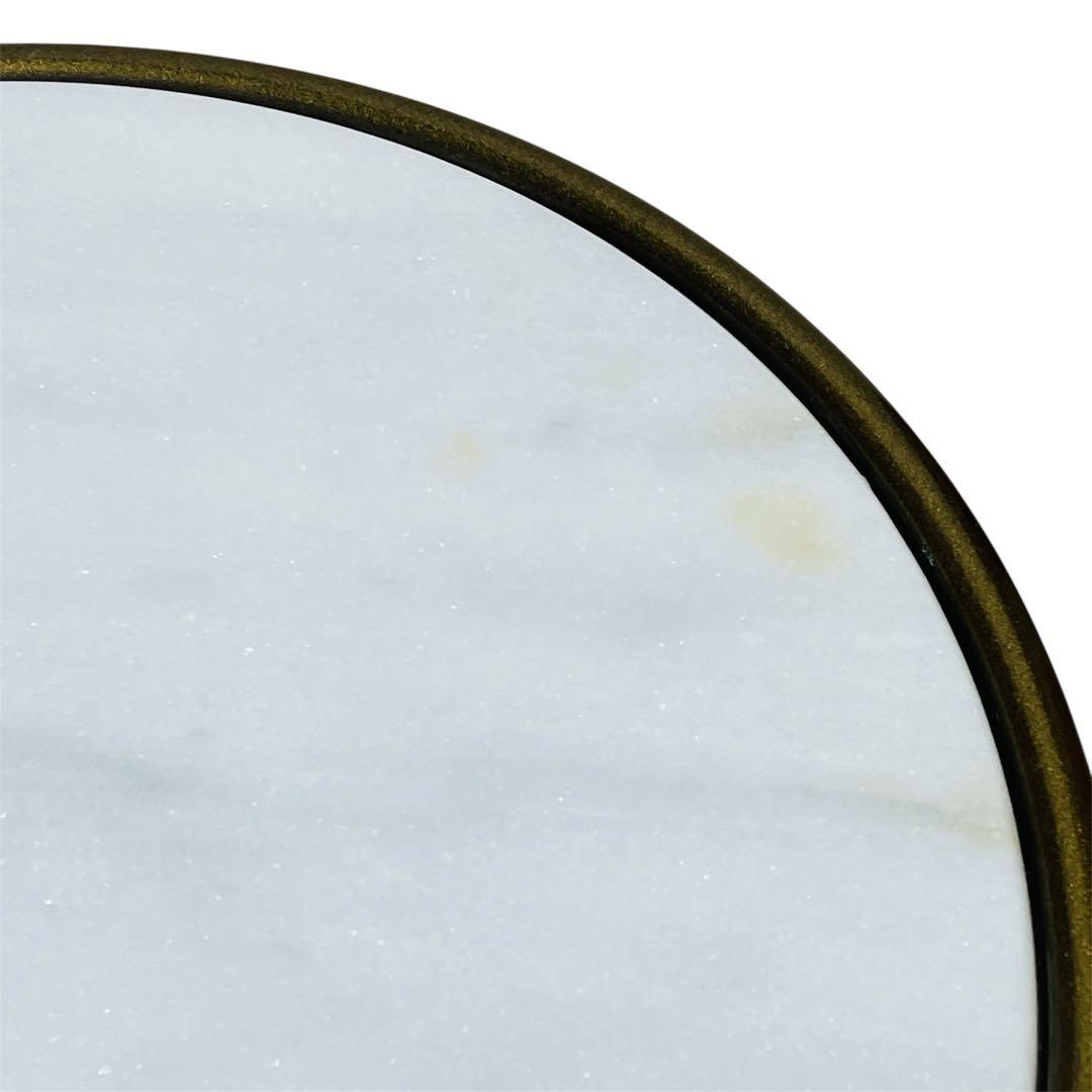 VAN ヴァン サイドテーブル ラウンド テーブル　レトロ　天然大理石 ぶどう