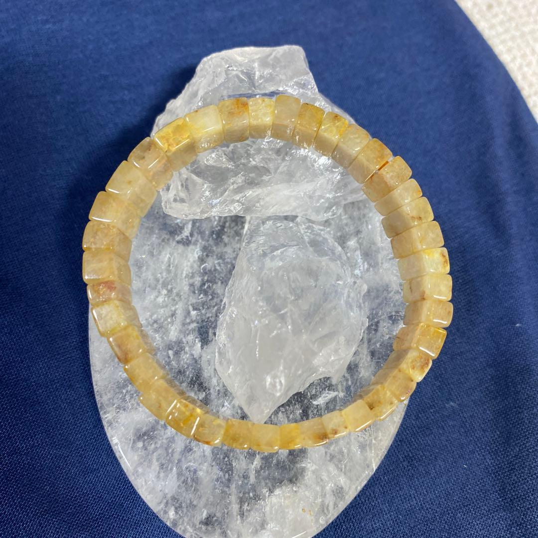 タイチンルチル　バングル　太針　パワーストーン　内径約17cm