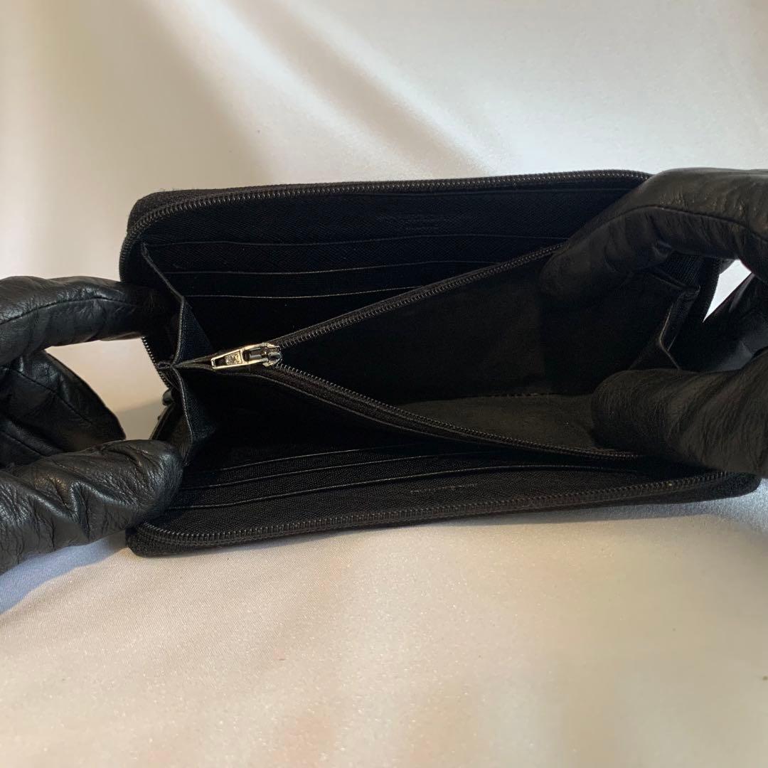 PRADA プラダ　長財布　黒　サフィアーノ