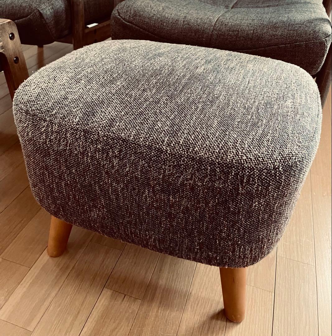 Musou Furniture リクライニング1人掛け 2脚 オットマン