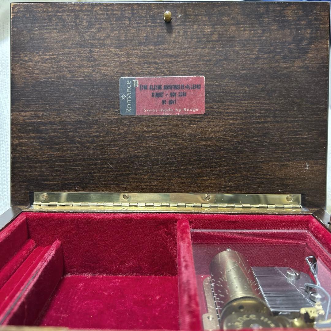 【Romance】REUGE　リュージュ　象嵌　オルゴール　ジュエリーボックス