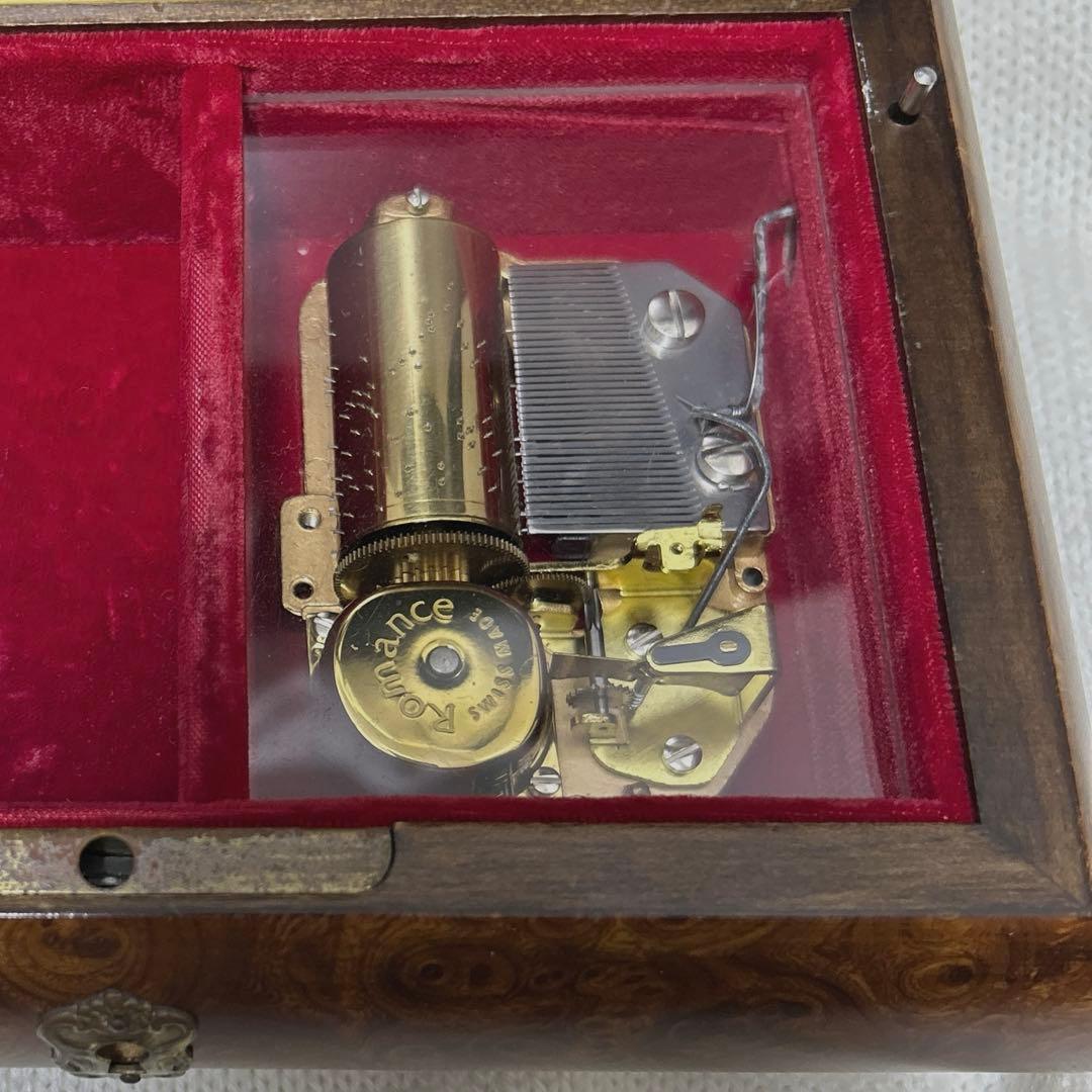 【Romance】REUGE　リュージュ　象嵌　オルゴール　ジュエリーボックス